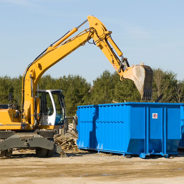 what are the rental fees for a residential dumpster in Union Center